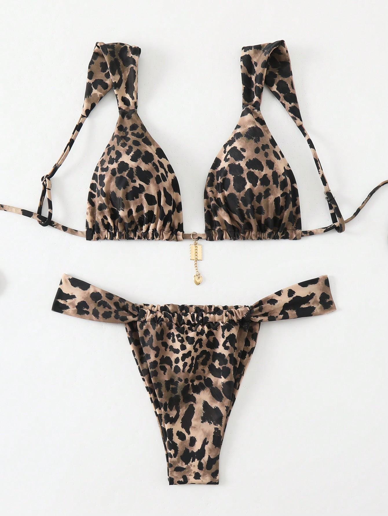 DWUCZĘŚCIOWY STRÓJ KĄPIELOWY ANIMAL PRINT