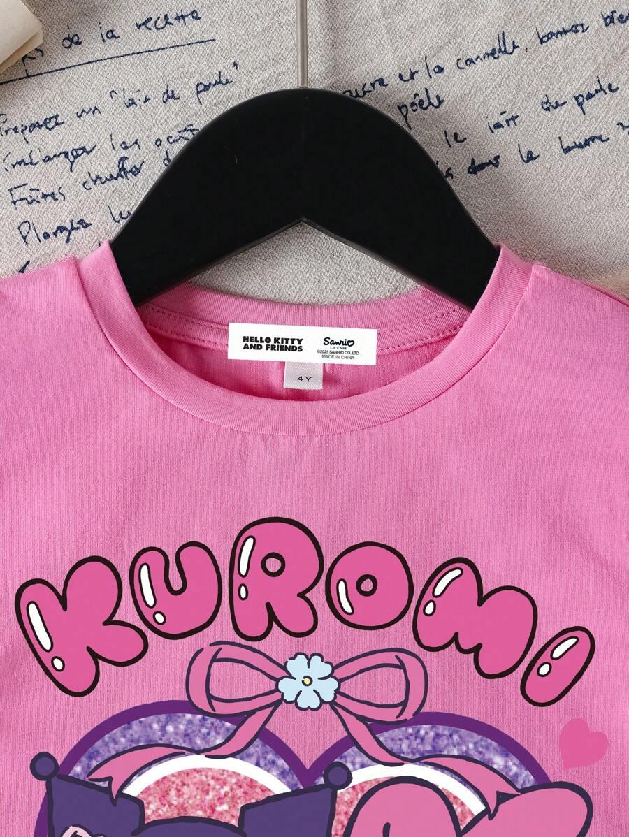 różowy t-shirt HELLO KITTY AND FRIENDS