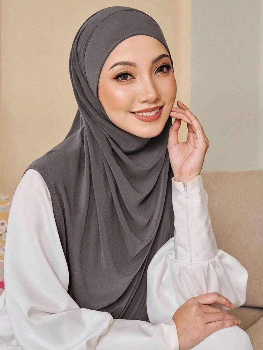 HIJAB 2 SZTUKI BIAŁY I CZARNY