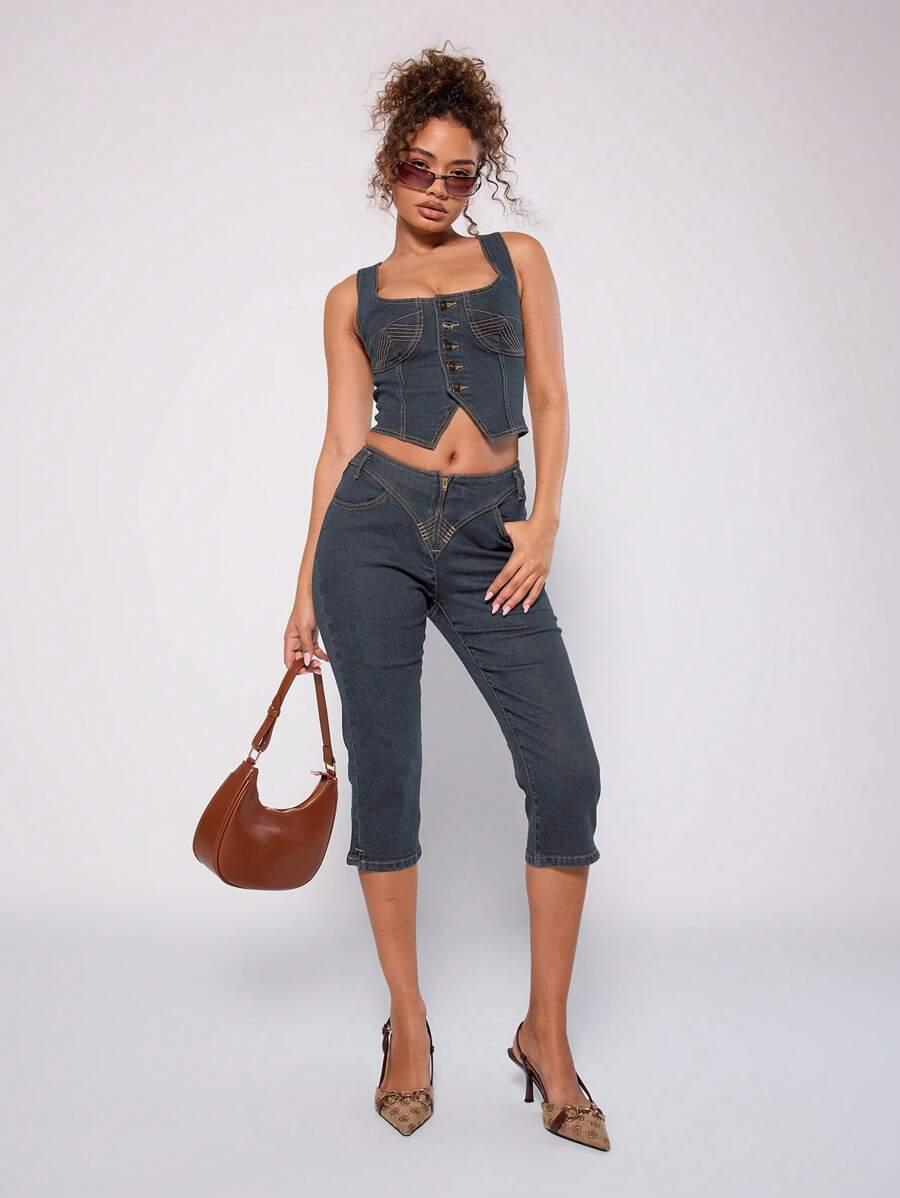 TOP JEANSOWY DAMSKI