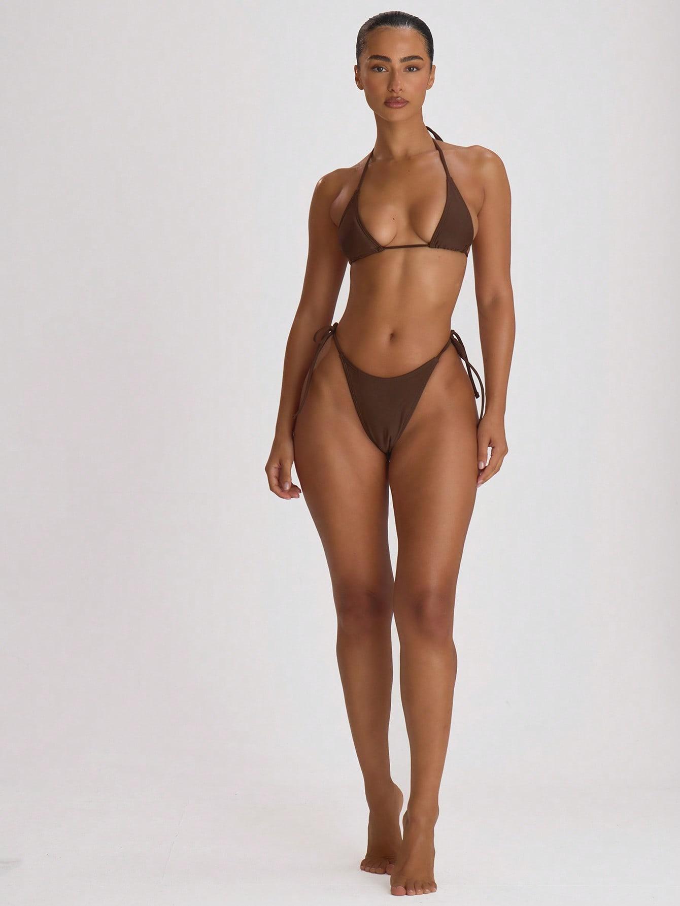 brązowa góra od bikini 