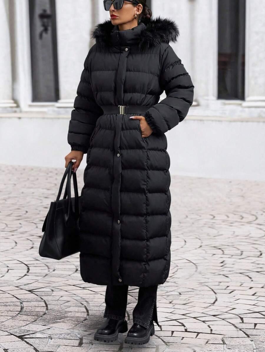 CZARNA PIKOWANA KURTKA KAPTUR
