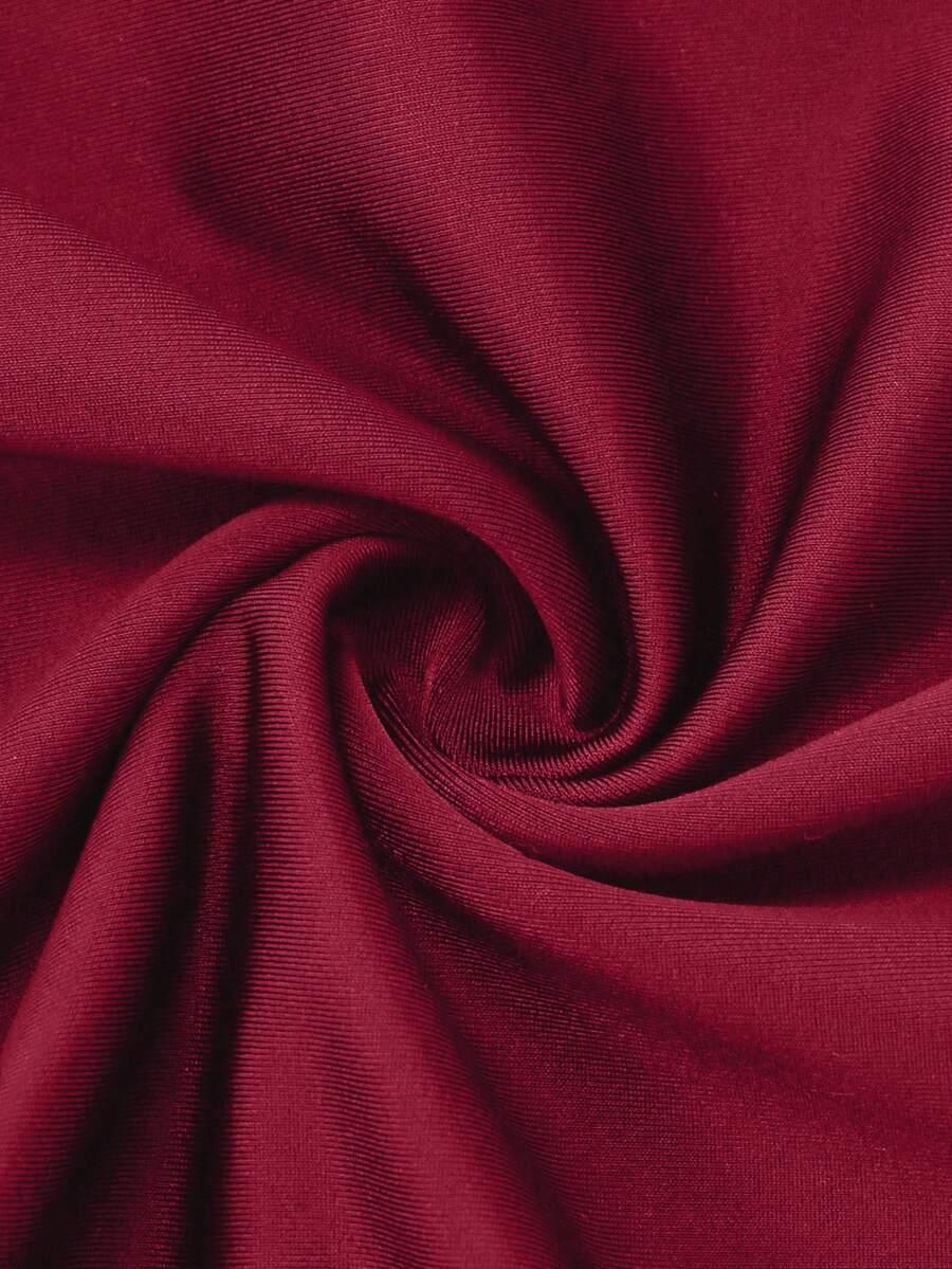 czerwony jednoczęściowy strój kąpielowy sarong komplet