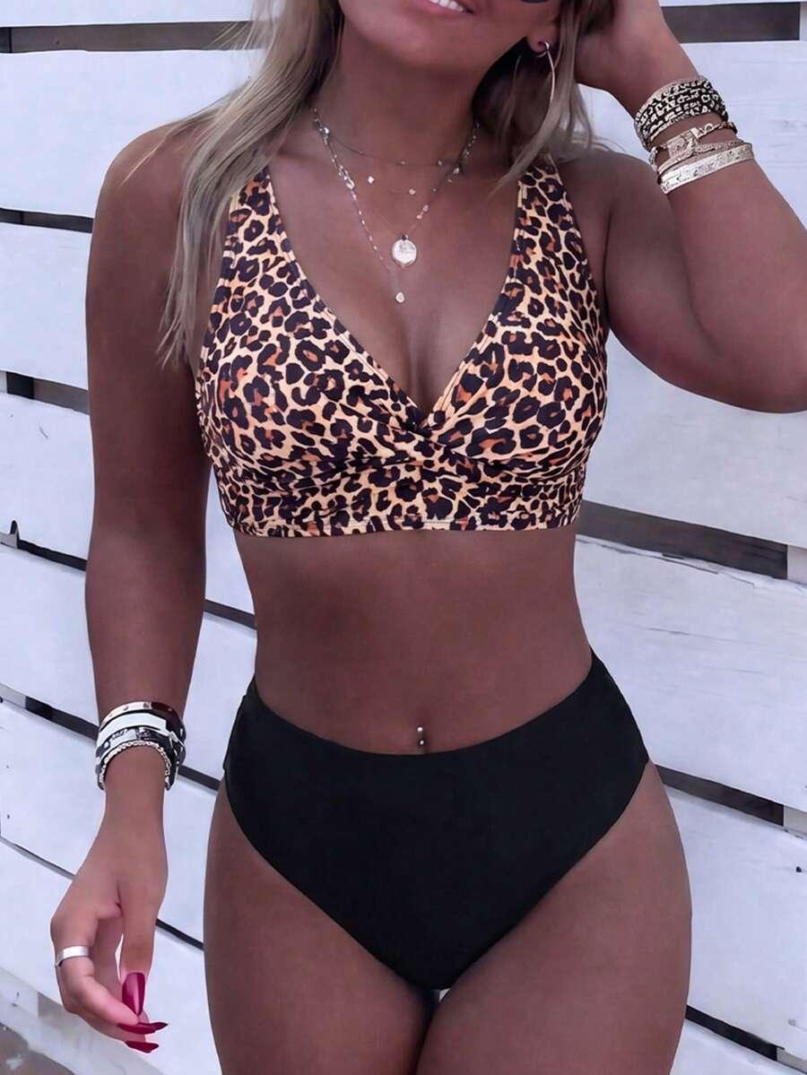 DWUCZĘŚCIOWY STRÓJ KĄPIELOWY ANIMAL PRINT