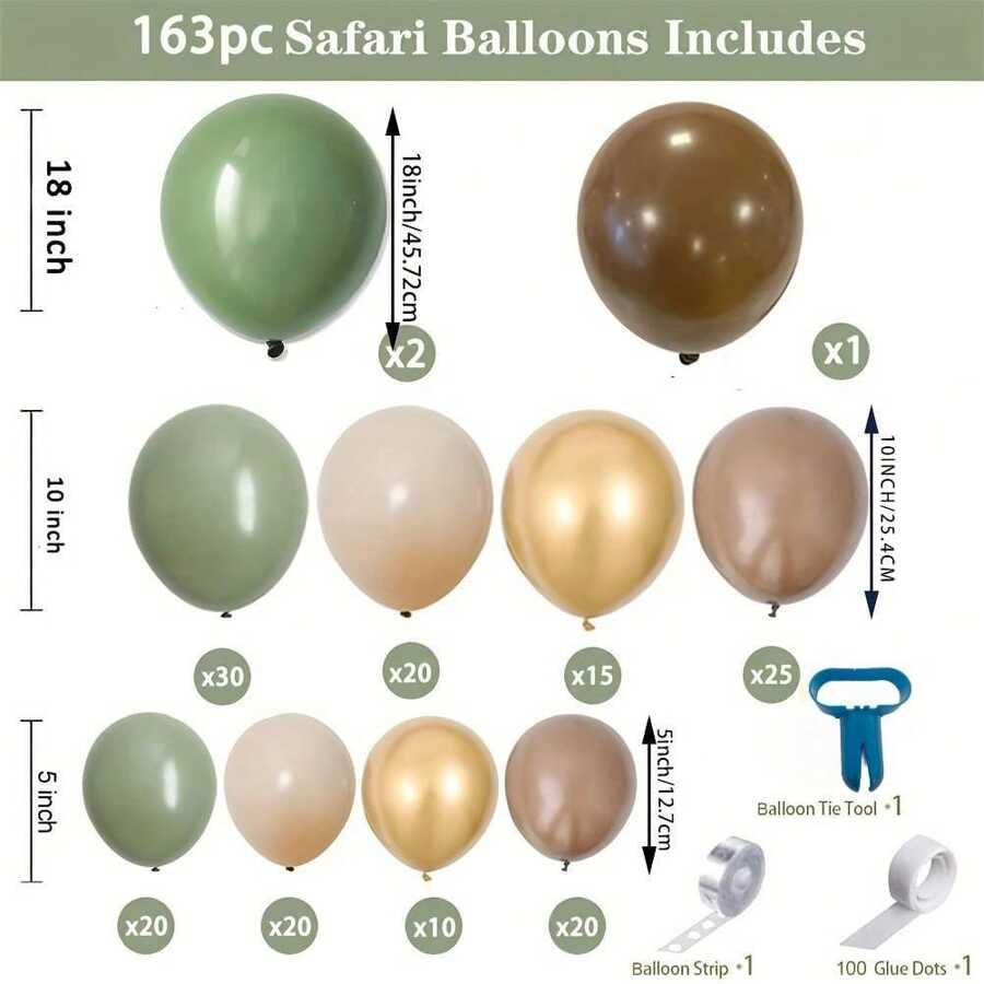 zestaw balonów 163szt