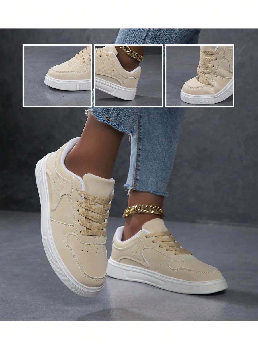 beżowe buty sportowe 