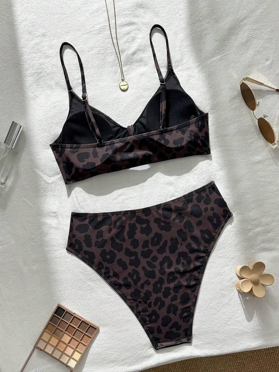DWUCZĘŚCIOWY STRÓJ KĄPIELOWY ANIMAL PRINT