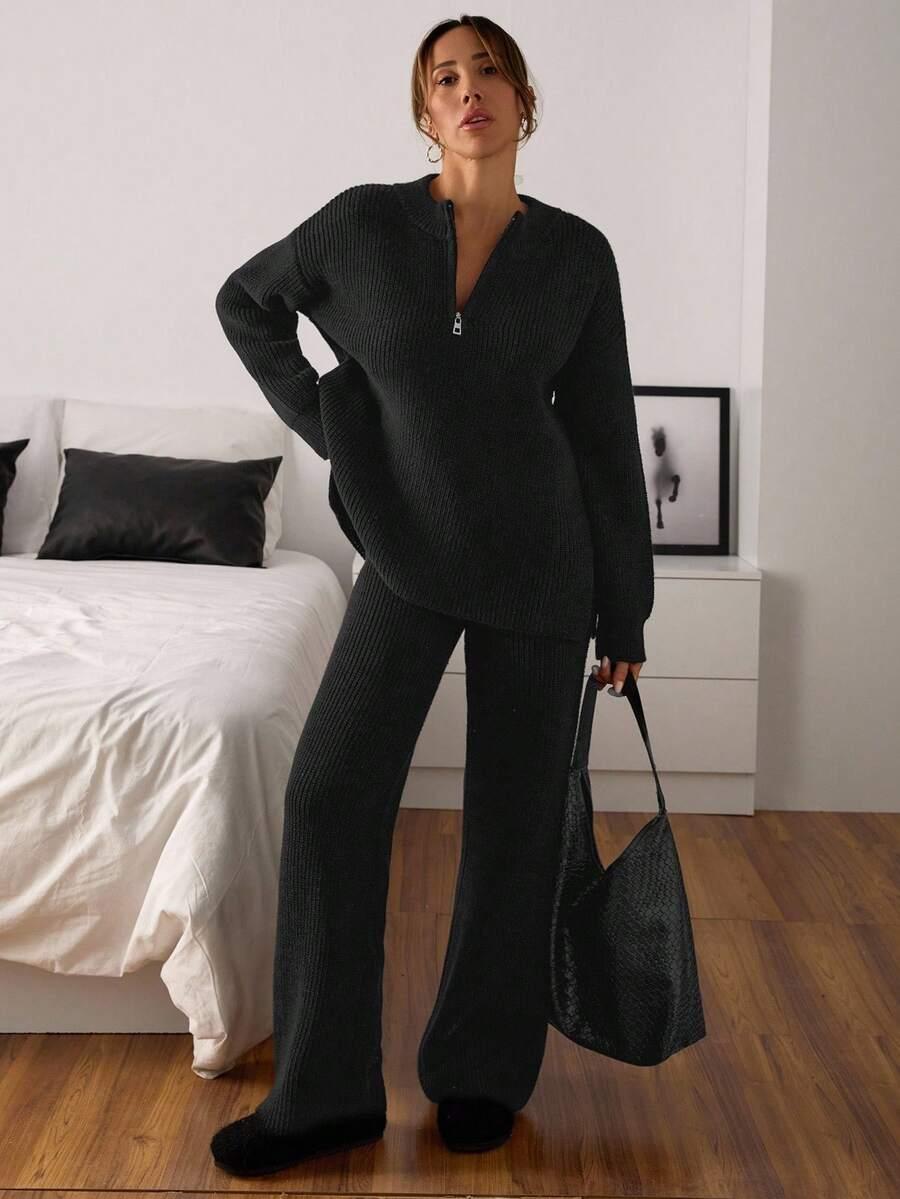 SWETER SPODNIE KOMPLET
