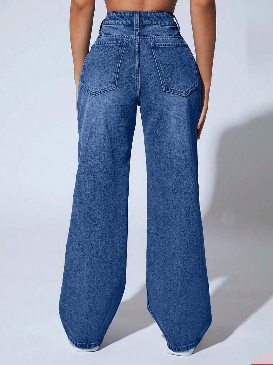 spodnie jeans prosta nogawka
