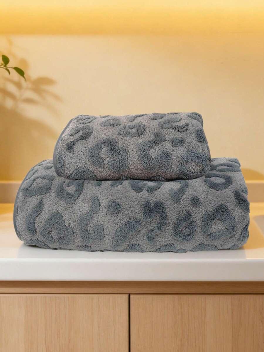 szary ręcznik 2-pack