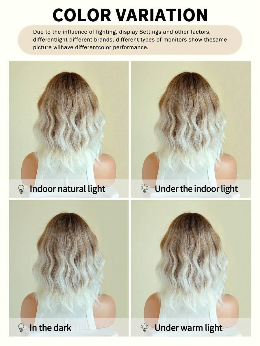 BLOND PERUKA WŁOSY SYNTETYCZNE
