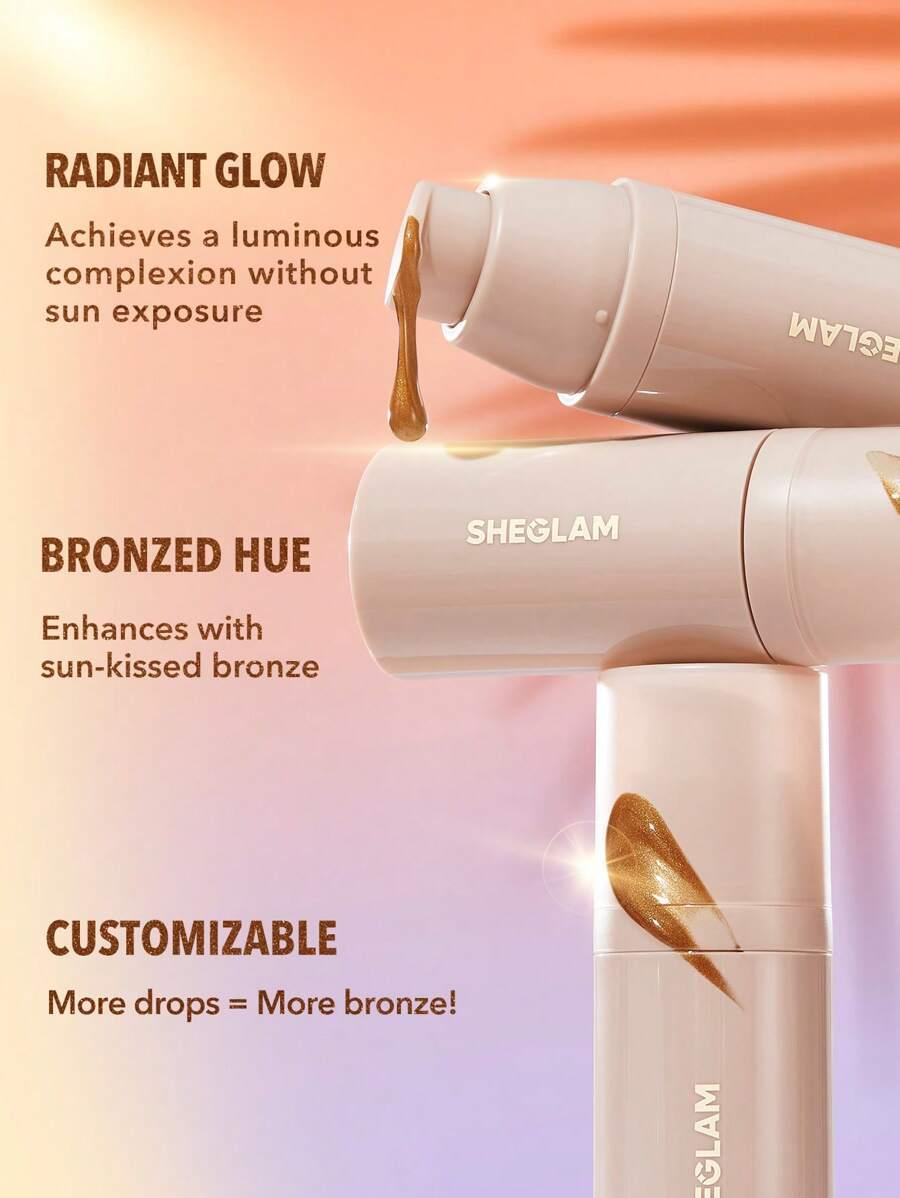 krople brązujące do twarzy deep caramel