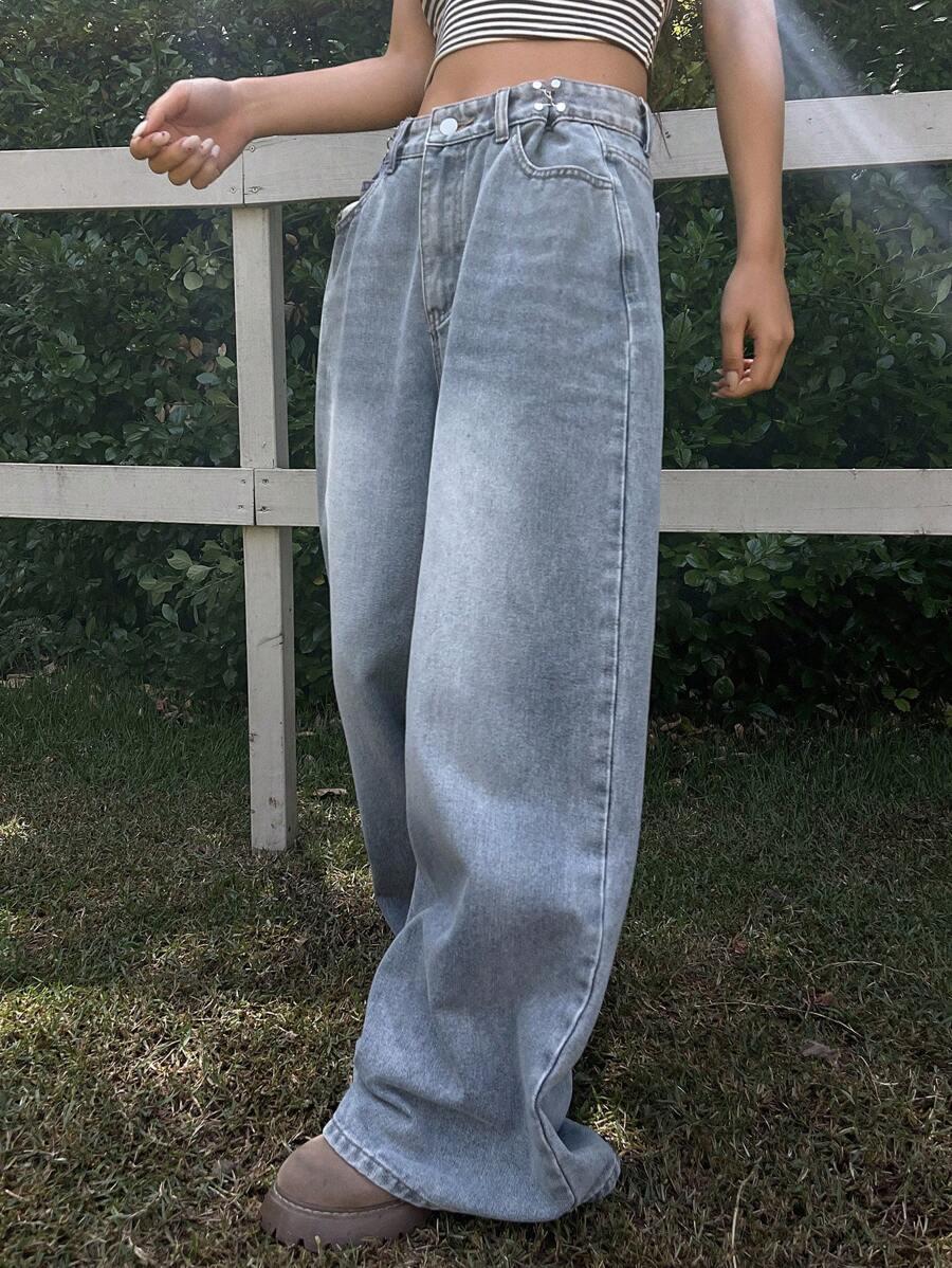 NIEBIESKIE SPODNIE JEANS