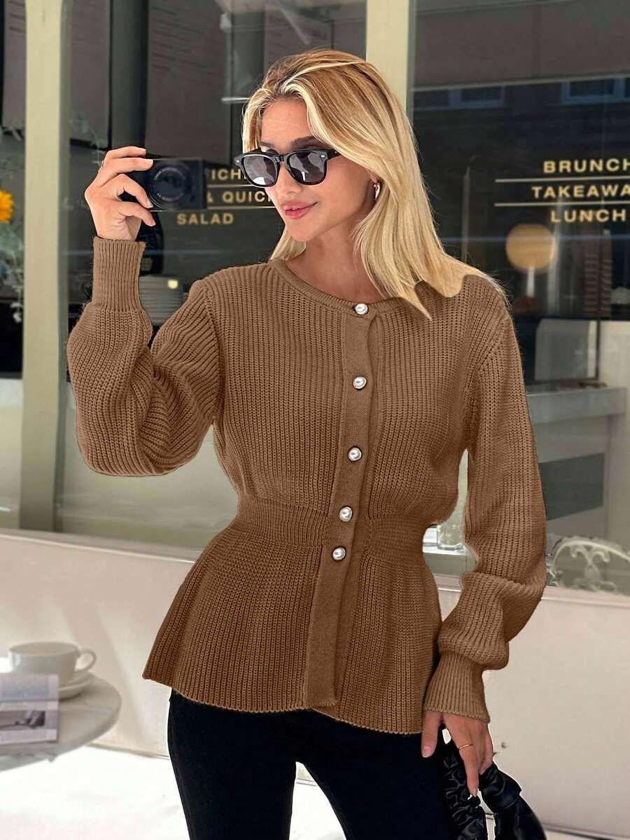 sweter kardigan baskinka guziki