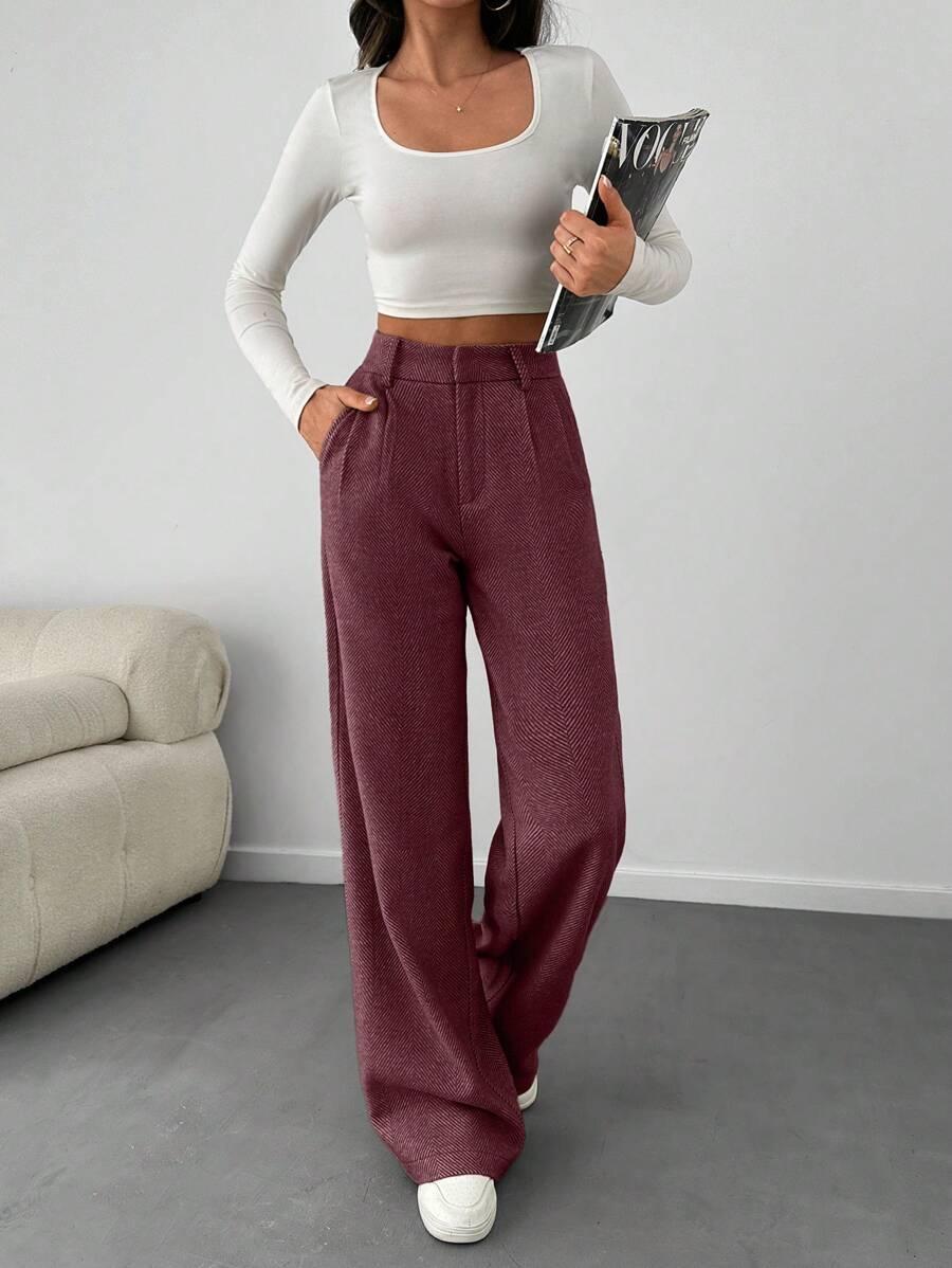 SPODNIE WYSOKI STAN CASUAL