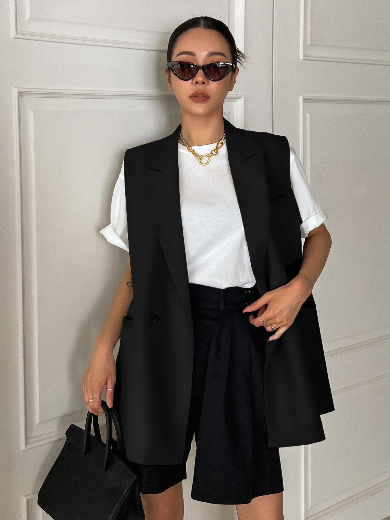 CZARNA KAMIZELKA OVERSIZE