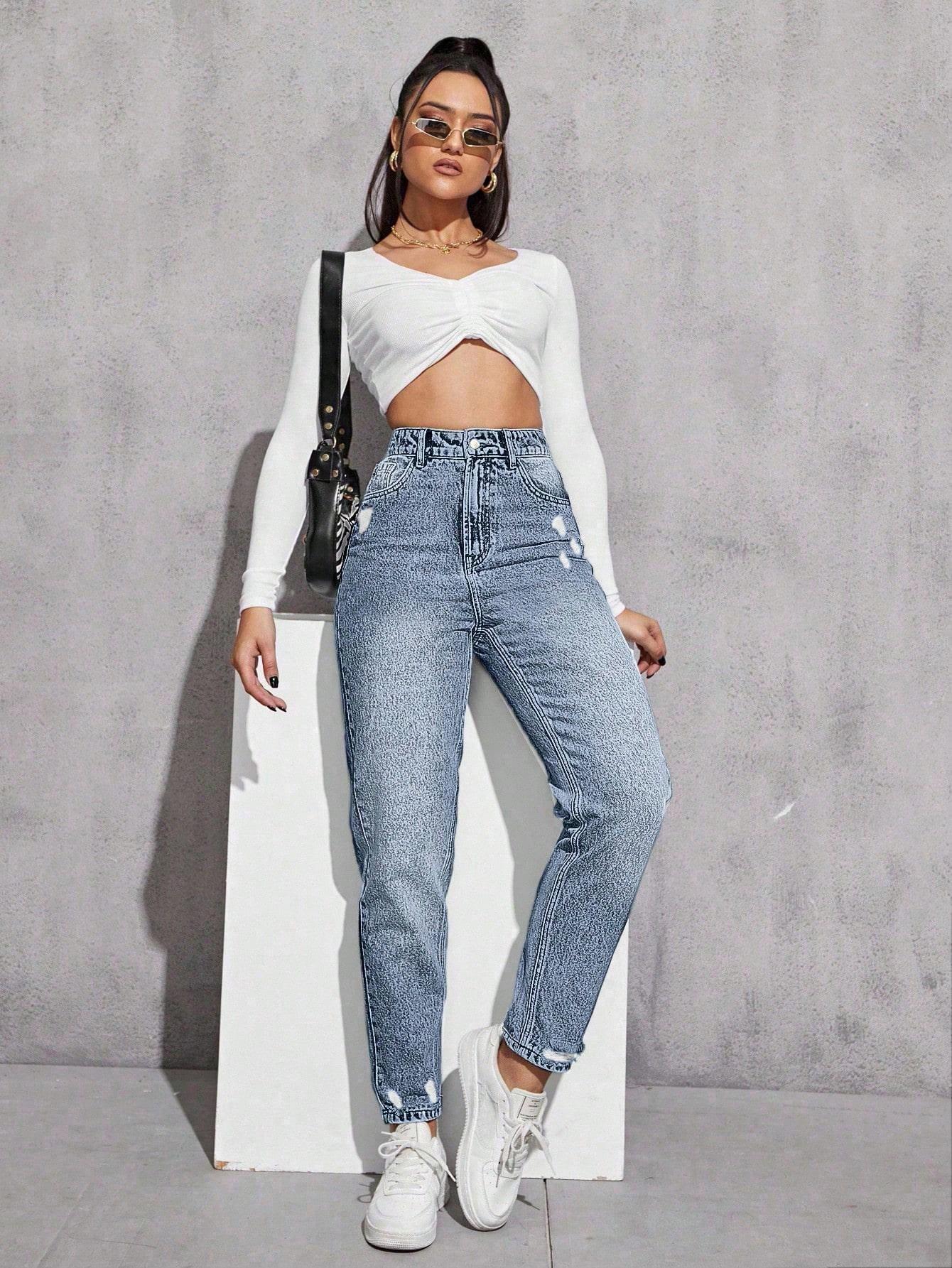 NIEBIESKIE SPODNIE JEANS 