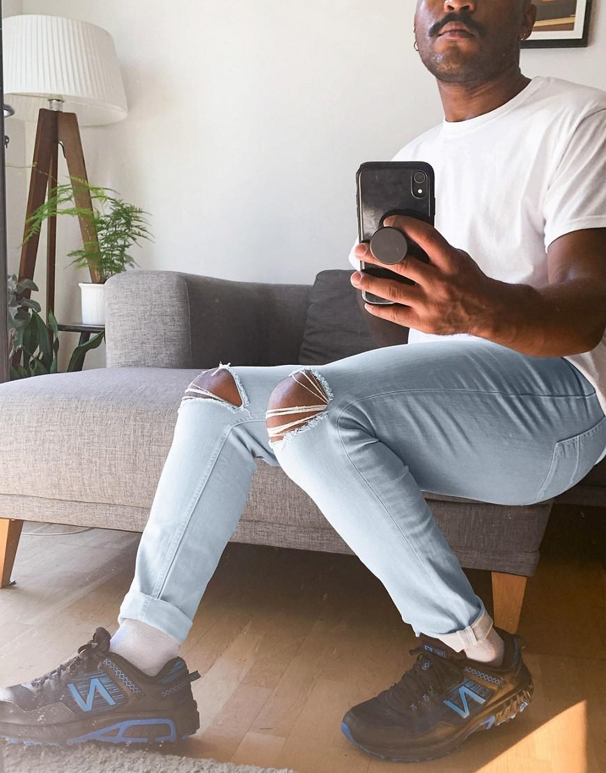 NIEBIESKIE SPODNIE JEANS