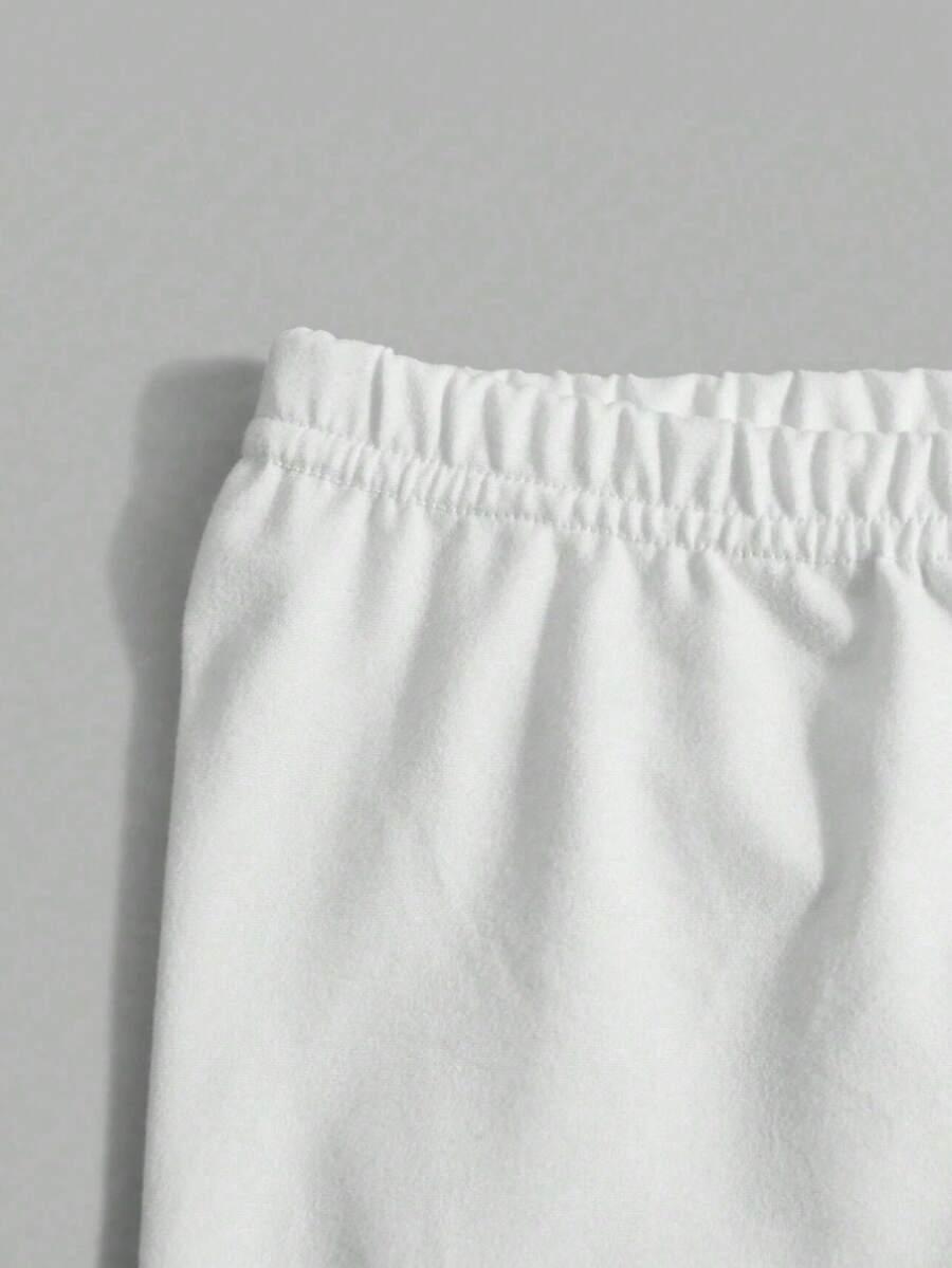 białe legginsy 3 pack