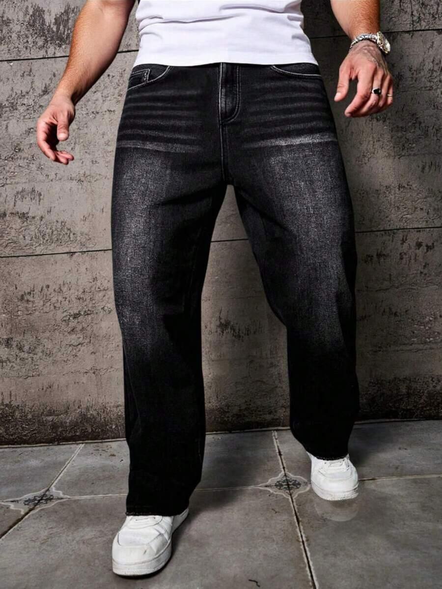 CZARNE SPODNIE JEANS