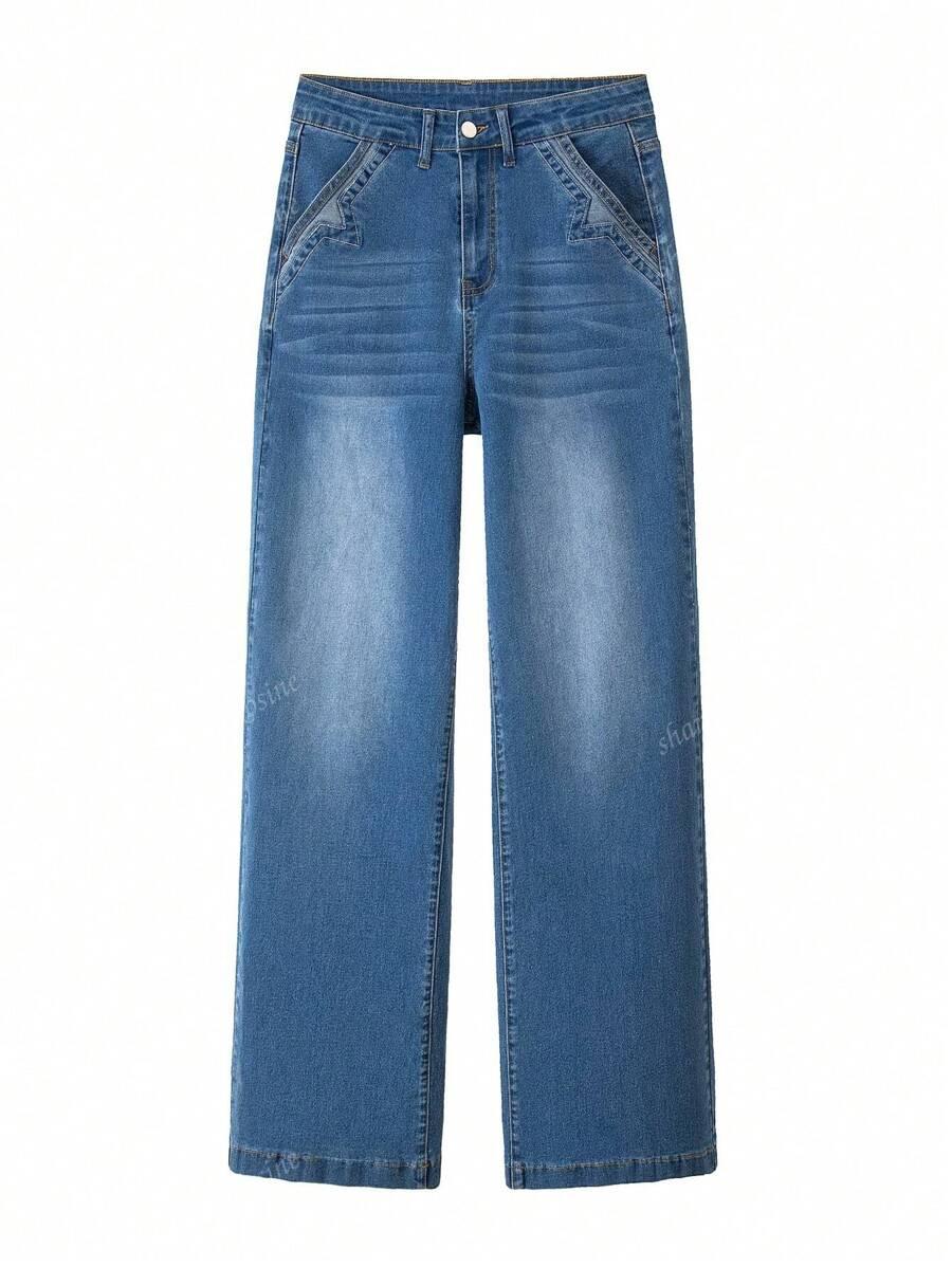 NIEBIESKIE SPODNIE JEANS