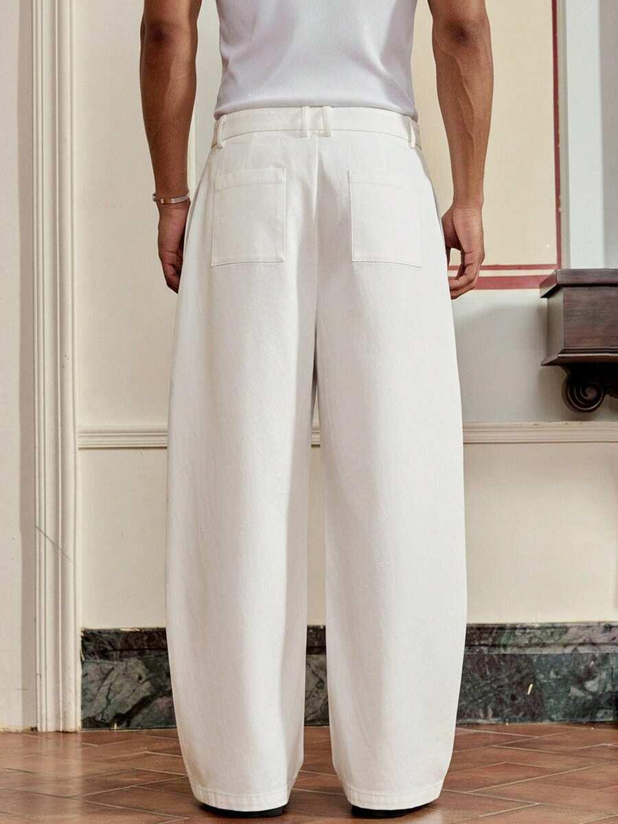 białe spodnie casual