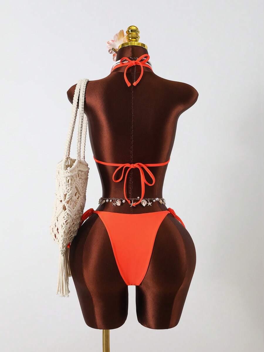 pomarańczowy dół od bikini