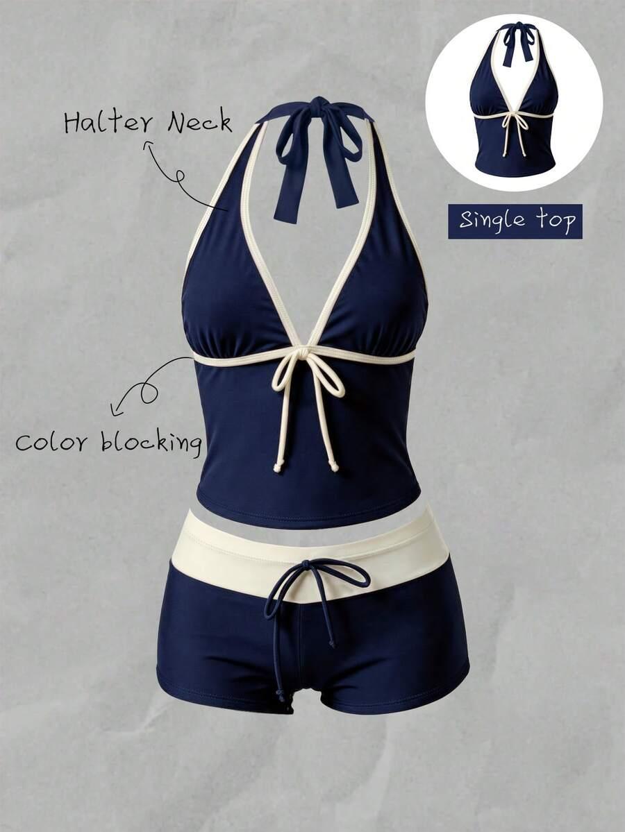 WIĄZANY TOP TANKINI