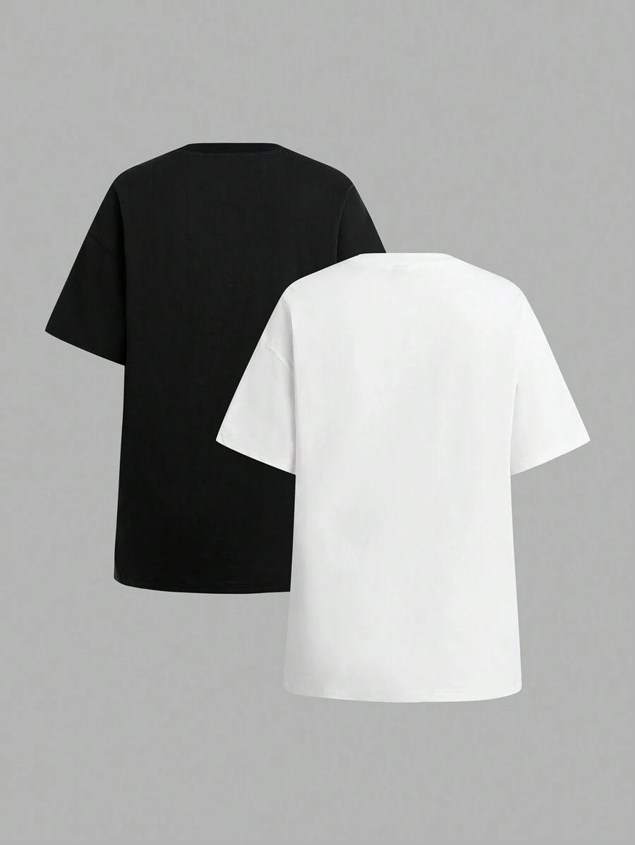 T-SHIRT OKRĄGŁY DEKOLT 2-PACK
