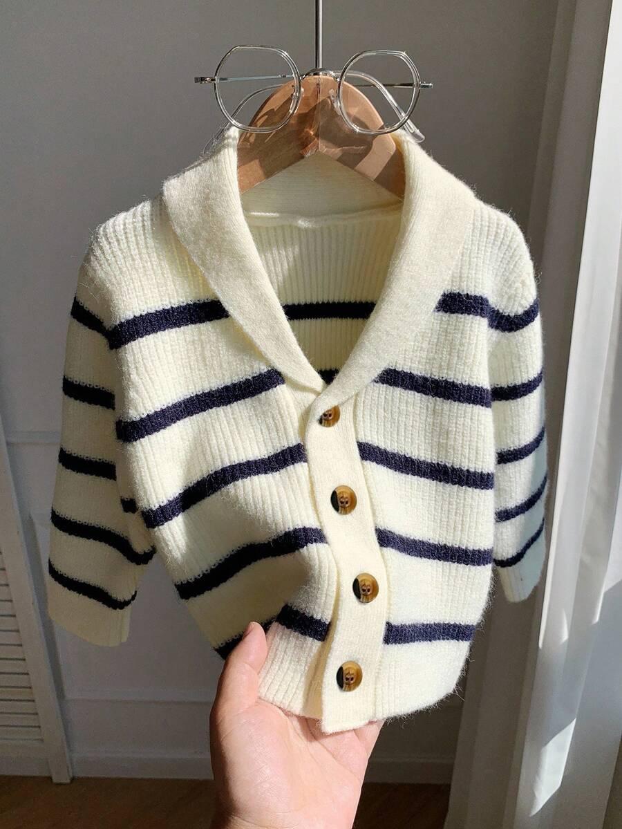 SWETER W PASKI Z KOŁNIERZEM