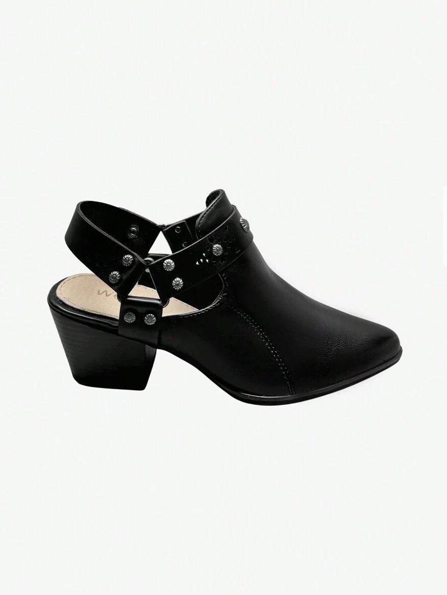 czarne buty obcas