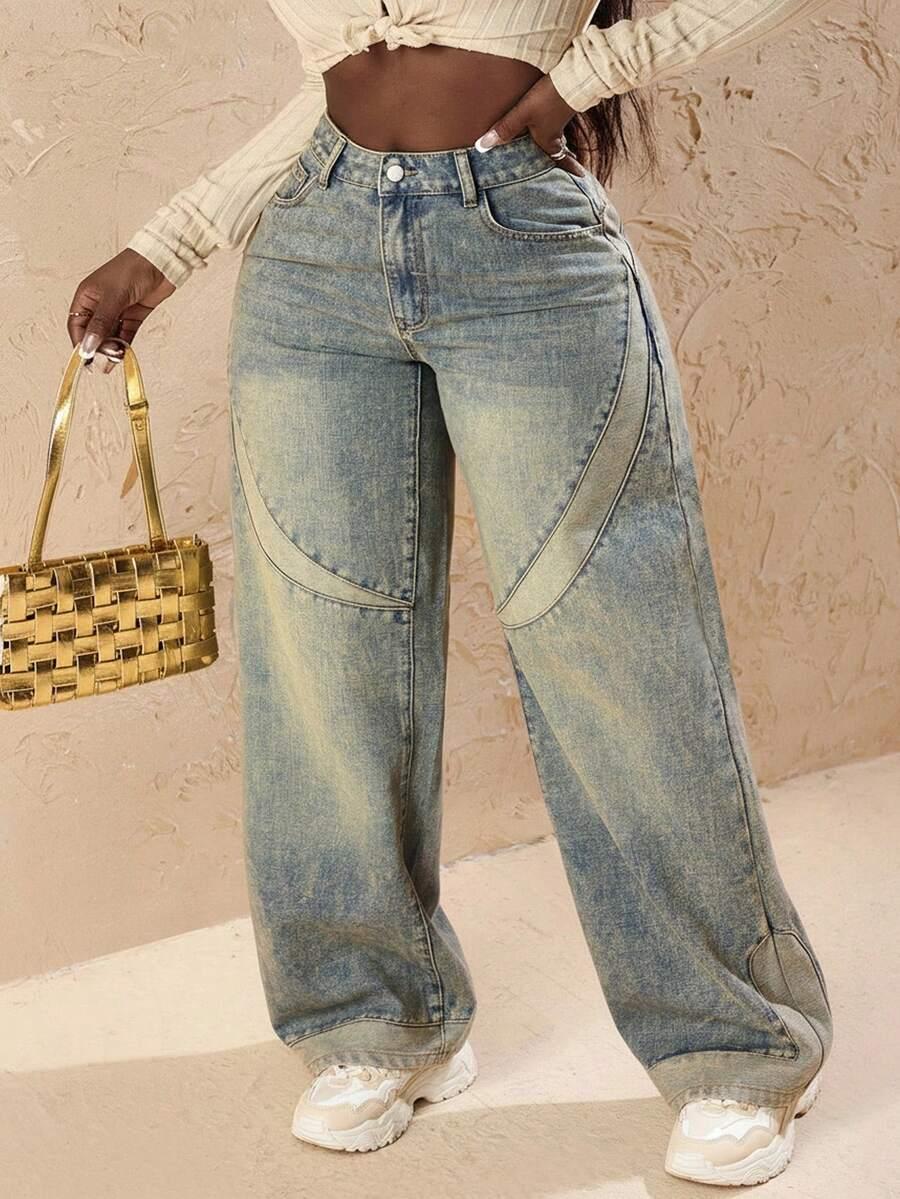SPODNIE JEANS PROSTA NOGAWKA