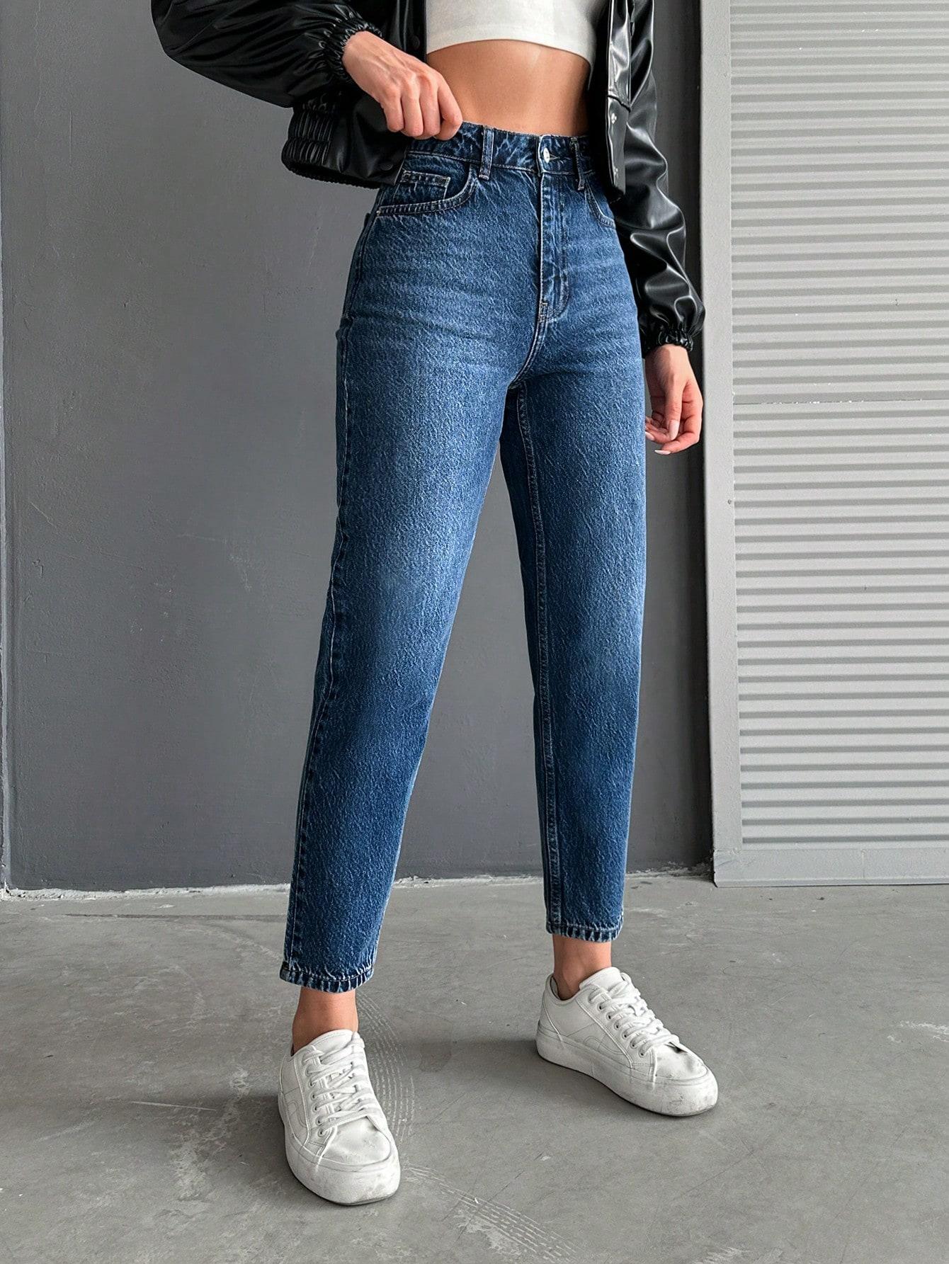 SPODNIE MOM JEANS