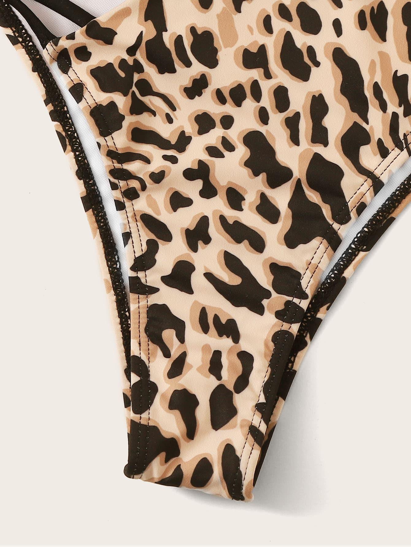 DWUCZĘŚCIOWY STRÓJ KĄPIELOWY ANIMAL PRINT
