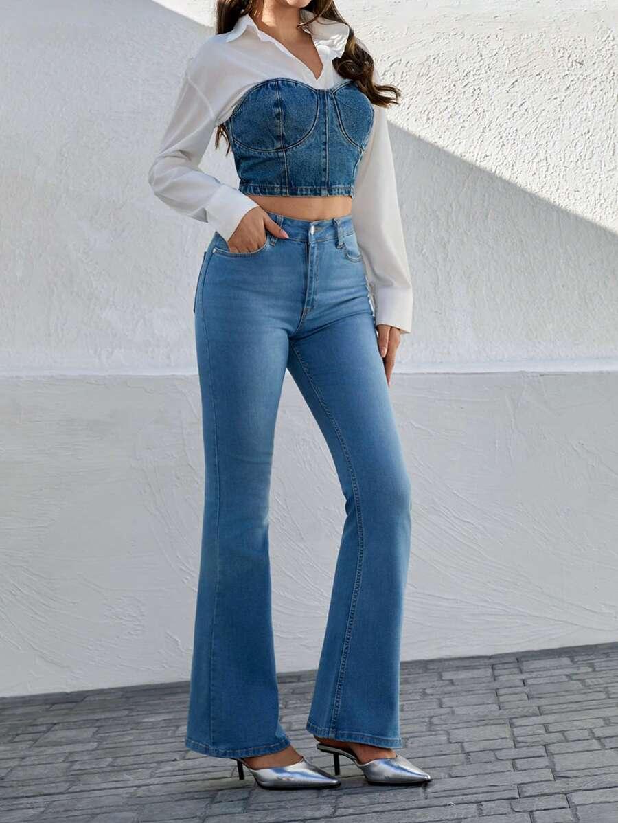JEANSY DAMSKIE DZWONY 