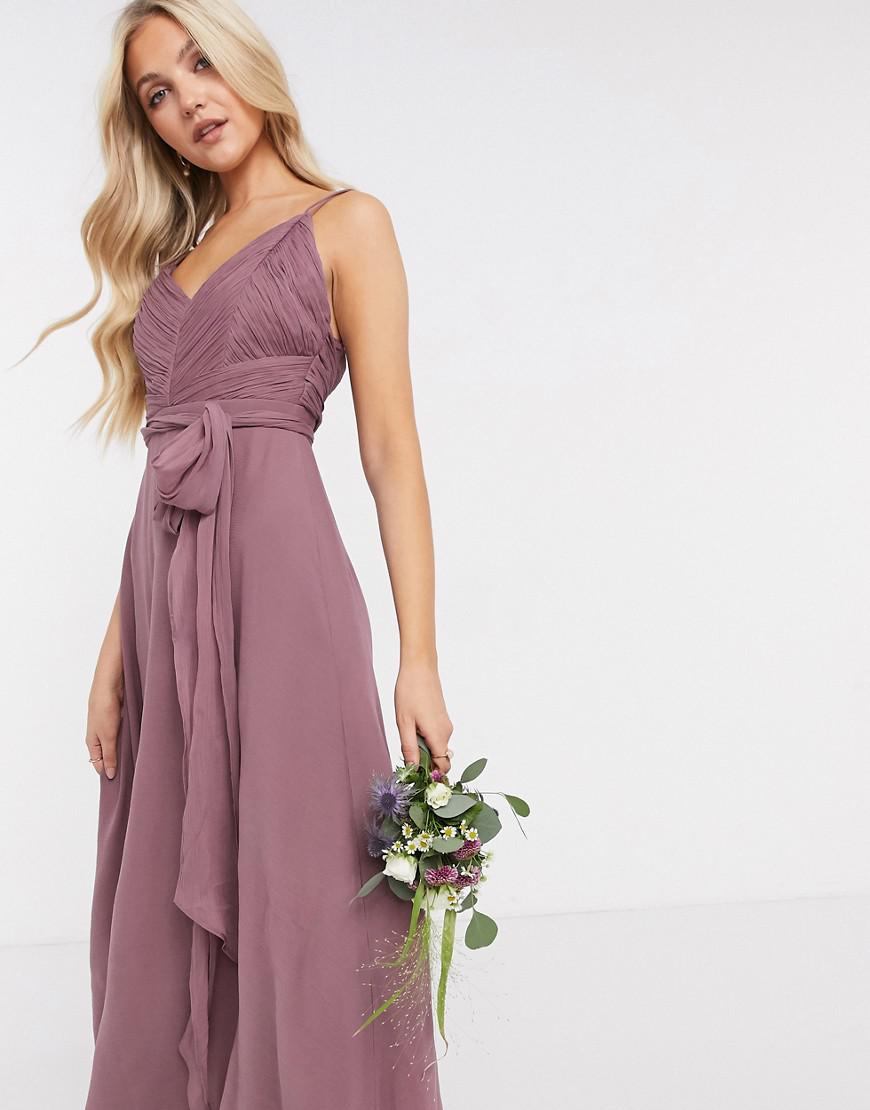 MAXI SUKIENKA V NECK WIĄZANIE