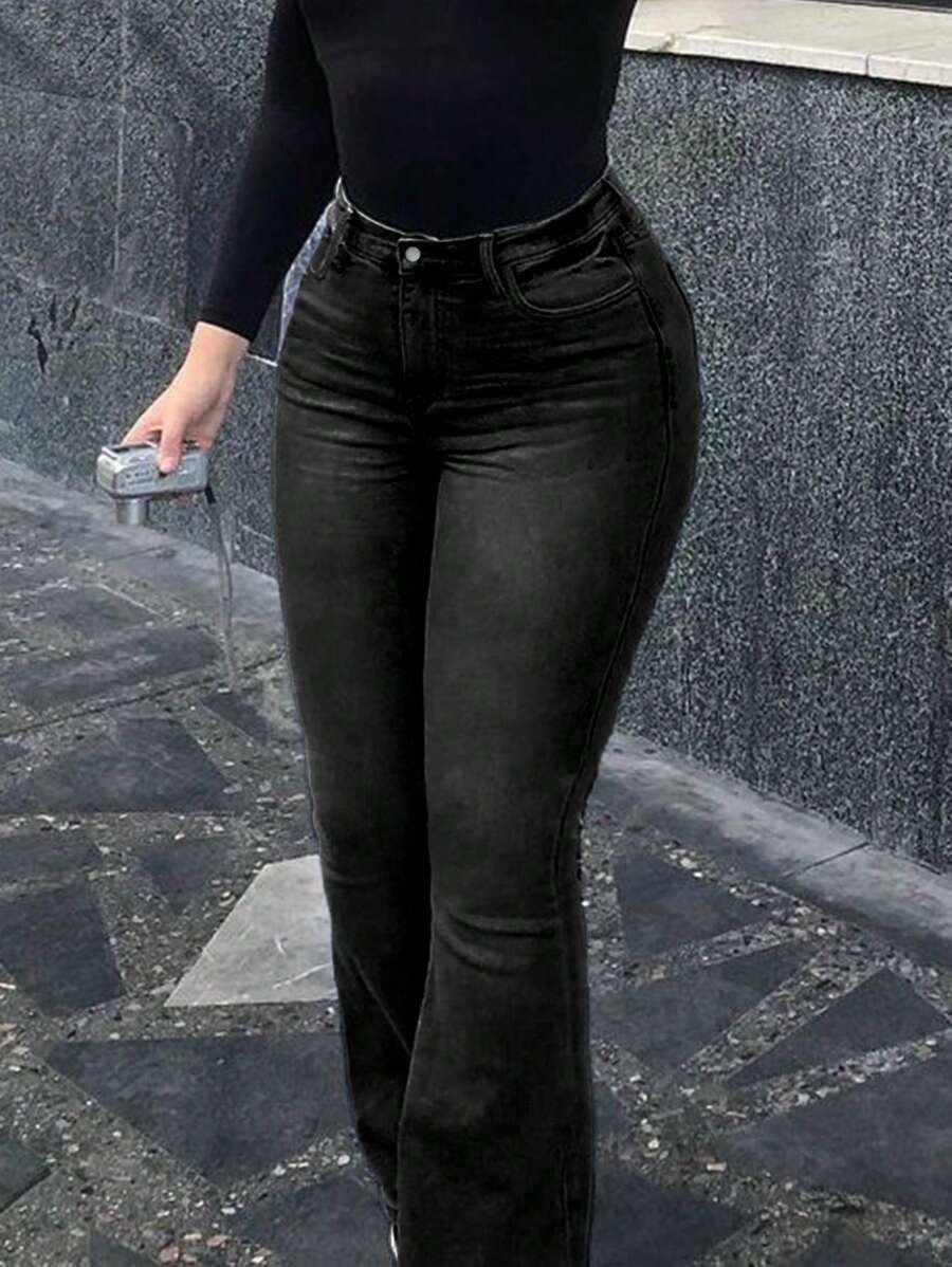 czarne spodnie jeans