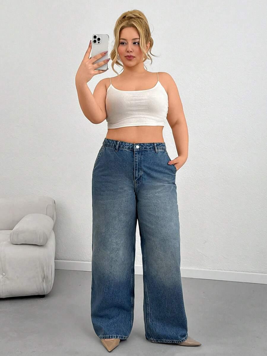 NIEBIESKIE SPODNIE JEANS