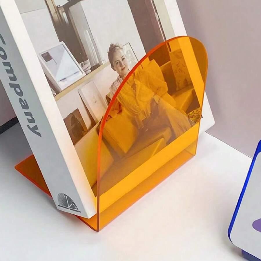bezbarwny uchwyt na książki 2-pack