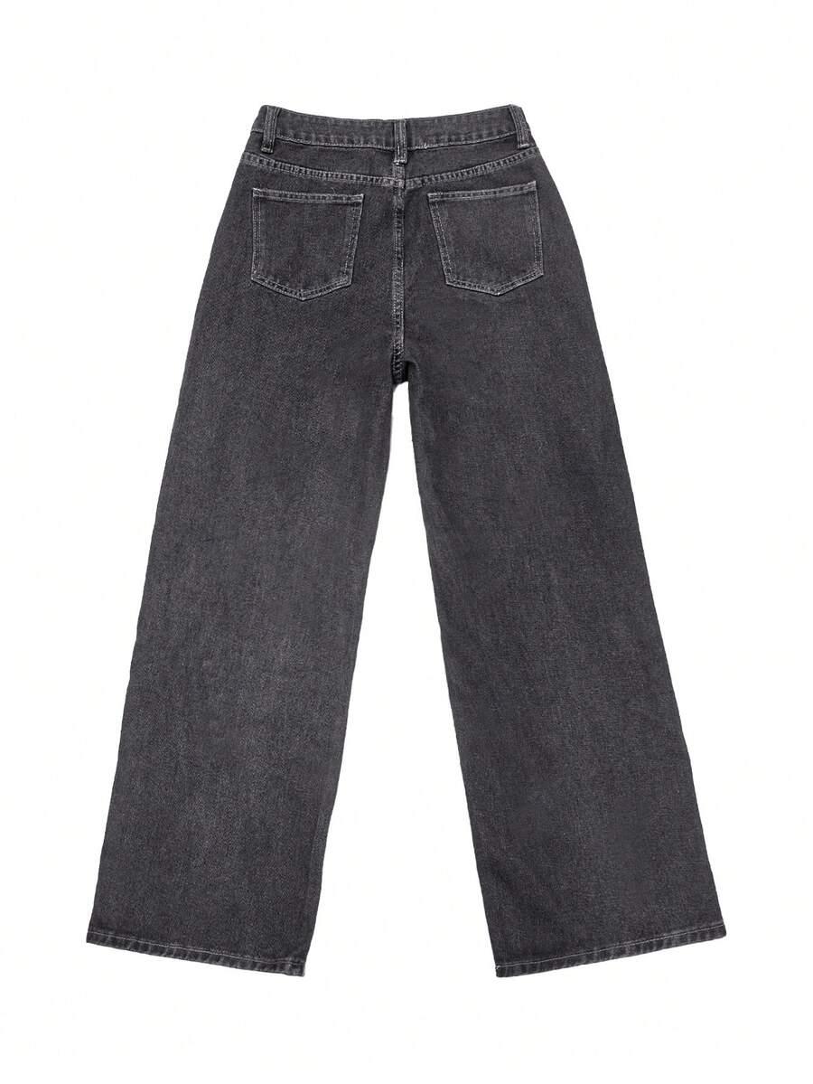 CZARNE SPODNIE JEANS