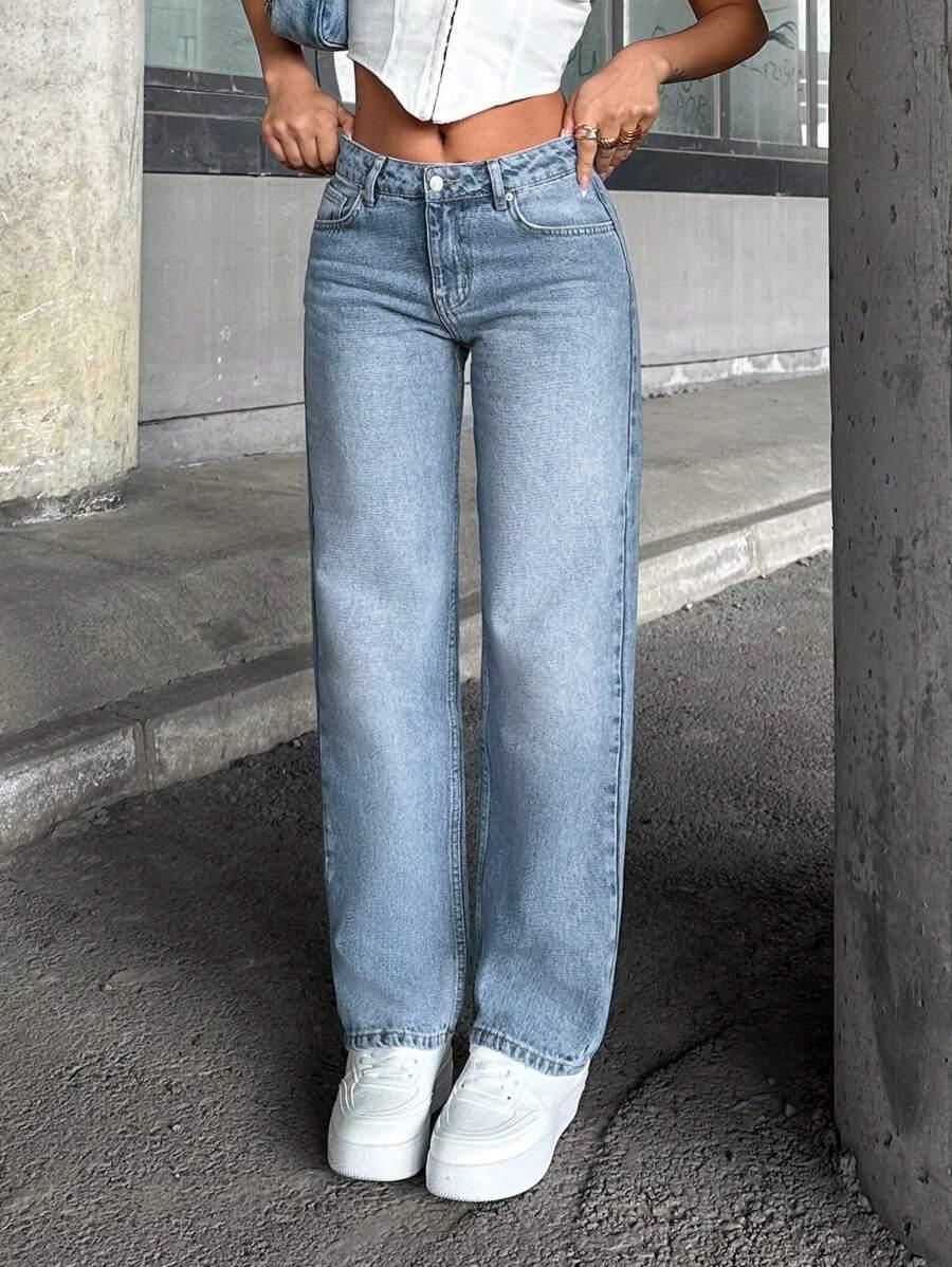 NIEBIESKIE JEANSOWE SPODNIE