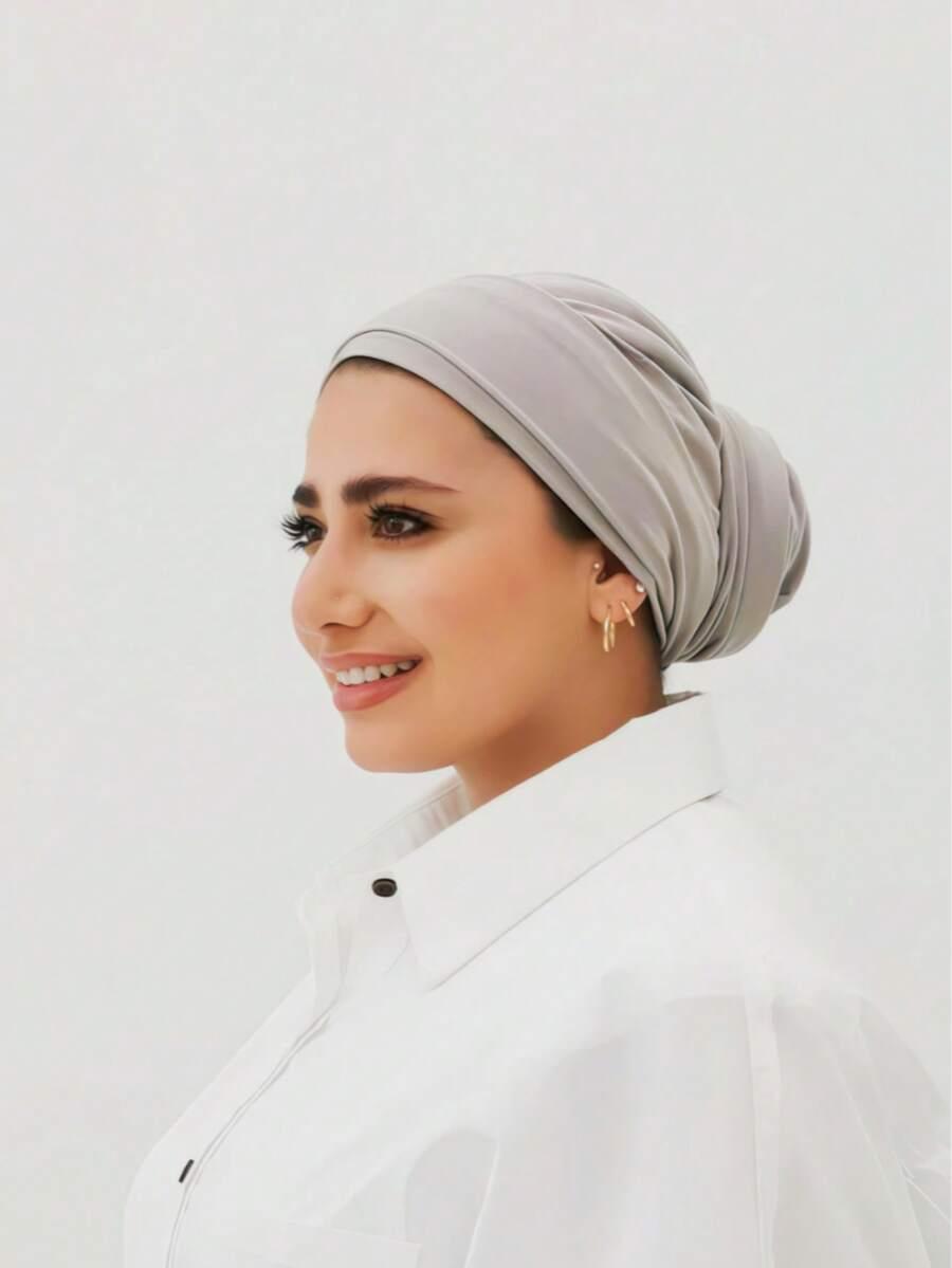 JEDNOKOLOROWA CHUSTA NA  GŁOWĘ TURBAN HIDŻAB