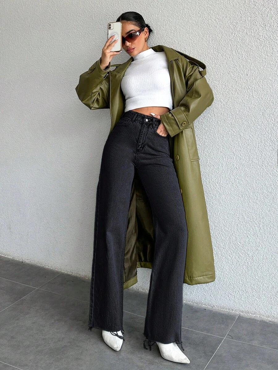 czarne spodnie jeans 