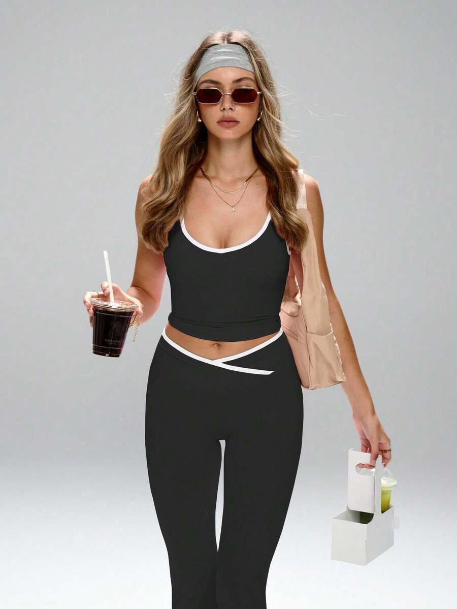 top legginsy komplet sportowy