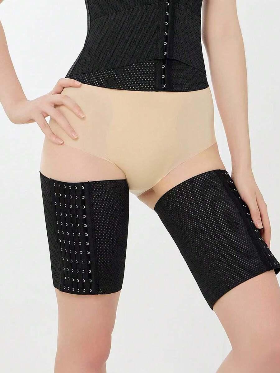 czarne pasy modelujące uda 2-pack
