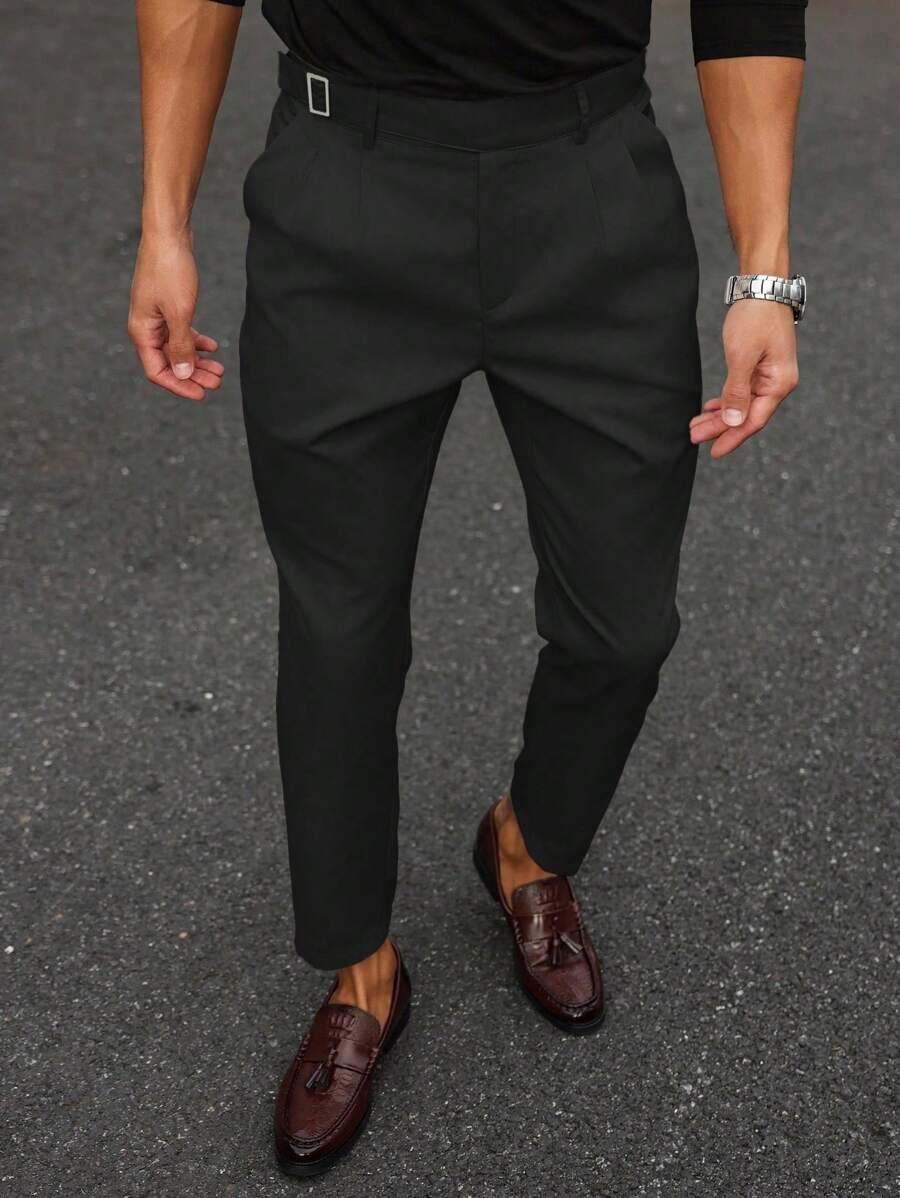 CZARNE ELEGANCKIE SPODNIE