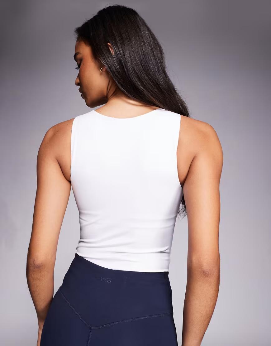 BIAŁE BODY BEZ RĘKAWÓW BASIC