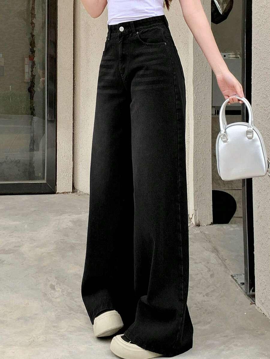 czarne spodnie jeans 