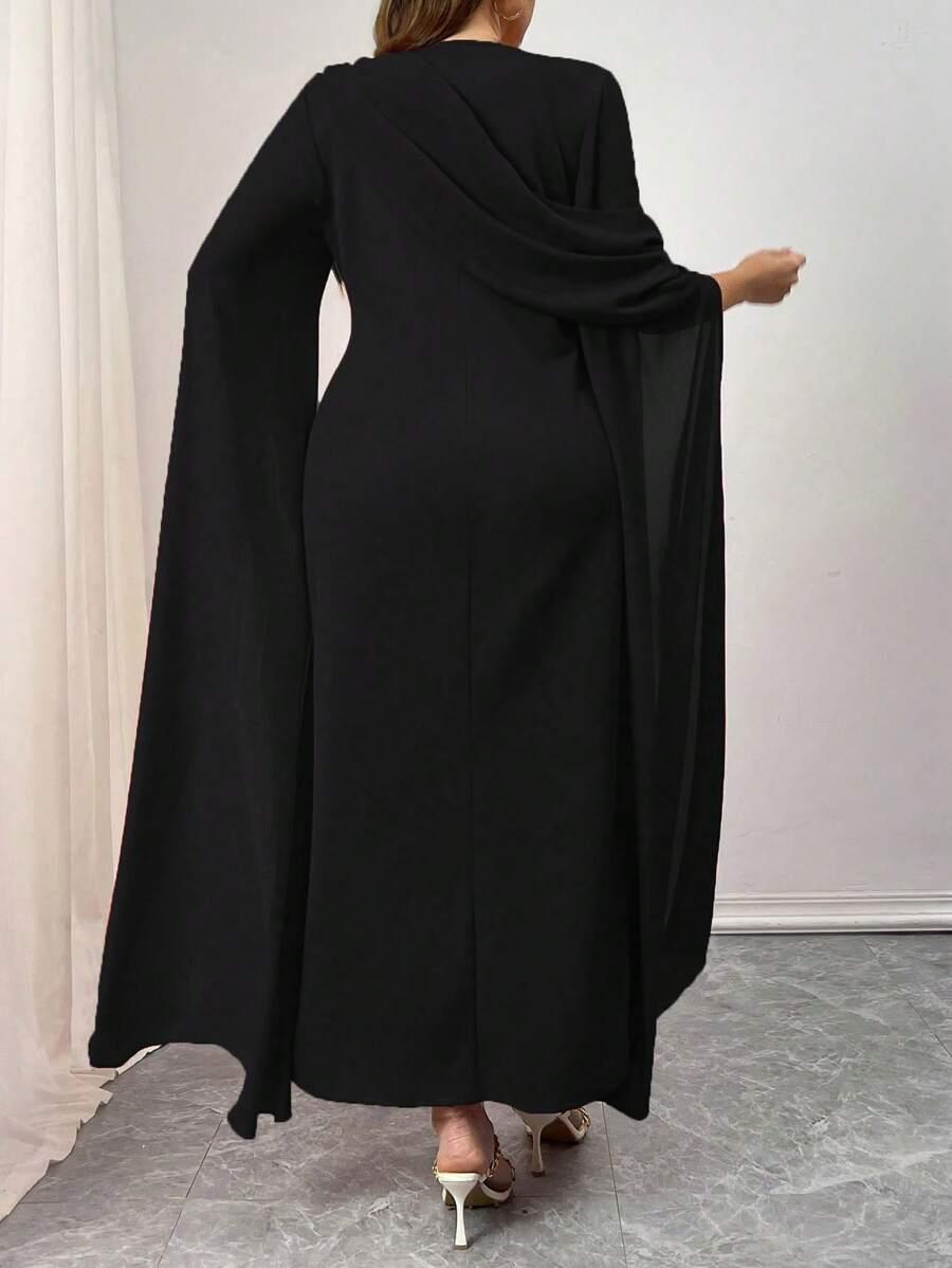 CZARNA MAXI SUKIENKA 