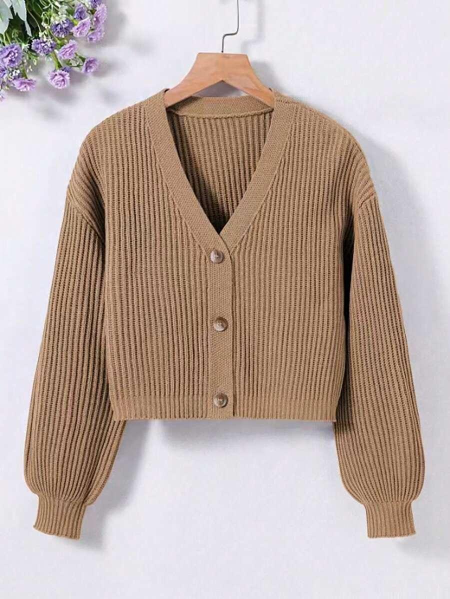SWETER ROZPINANY Z DEKOLTEM W SEREK